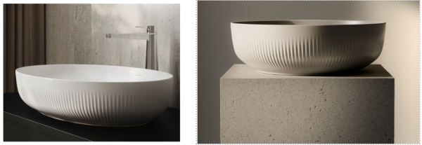 Foto Wastafels met kleur en structuur voor de moderne badkamer FotoWastafels met kleur en structuur voor de moderne badkamer
